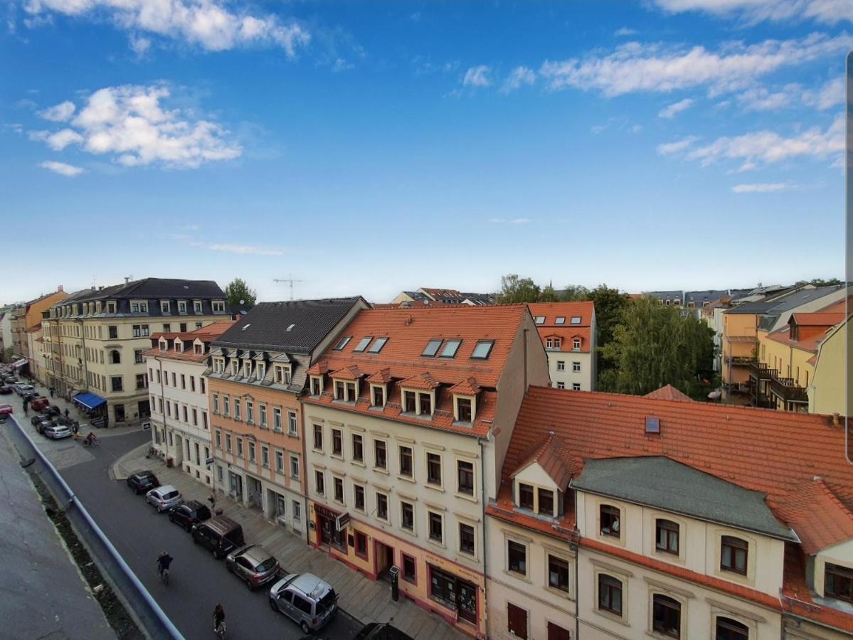 Neustadt-Aussicht - Grosse Wohnung Mit Balkon Dresde Extérieur photo